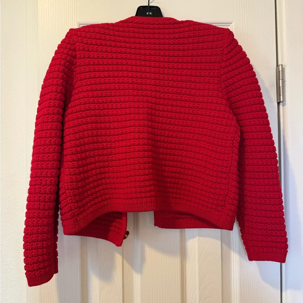 ba&sh Red Textured Cardigan - Picture 12 of 13